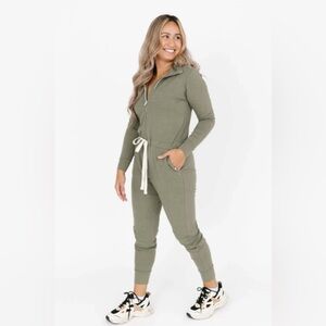 SMASH + TESS Shay Romper Mistletoe Green Jumpsuit XS